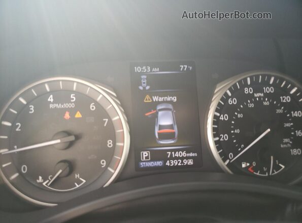 JN1EV7AP0JM355016 2018 INFINITI Q50 Gray Vista del cuadro de instrumentos