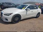 2018 Infiniti Q50 3.0t Luxe White vin: JN1EV7AP2JM355633