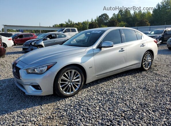 JN1EV7AP3JM364972 2018 INFINITI Q50 Silver წინა მარცხენა ხედი სამი მეოთხედიდან