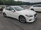 2018 Infiniti Q50 Luxe White vin: JN1EV7AP5JM351088