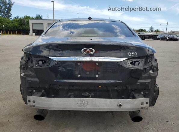 JN1EV7AP8JM351344 2018 INFINITI Q50 Black უკანა ხედი