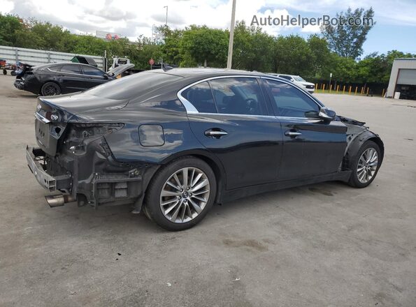 JN1EV7AP8JM351344 2018 INFINITI Q50 Black უკანა მარჯვენა