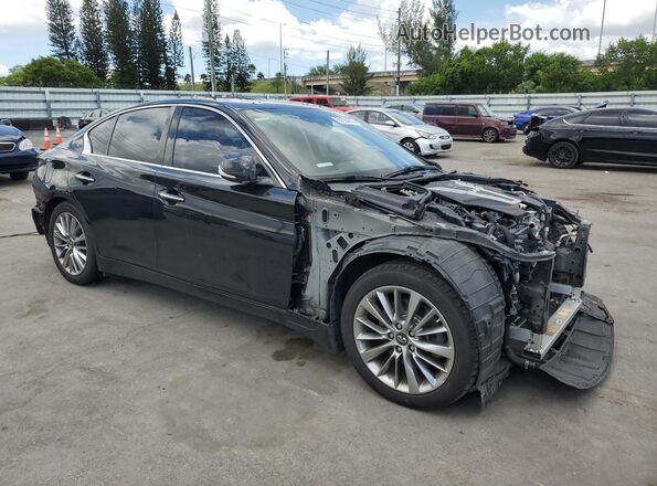 JN1EV7AP8JM351344 2018 INFINITI Q50 Black წინა მარჯვენა