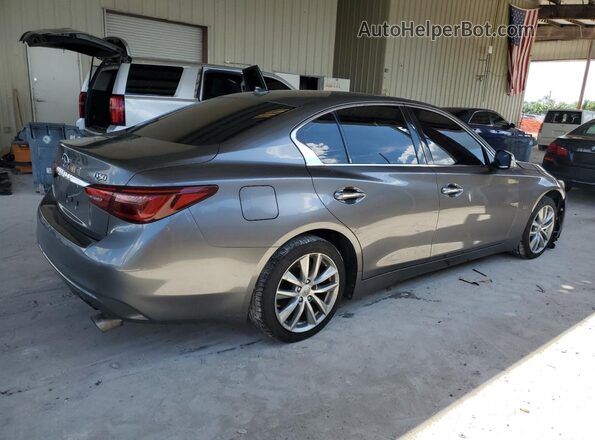 JN1EV7AP8JM591736 2018 INFINITI Q50 Gray Trasero derecho