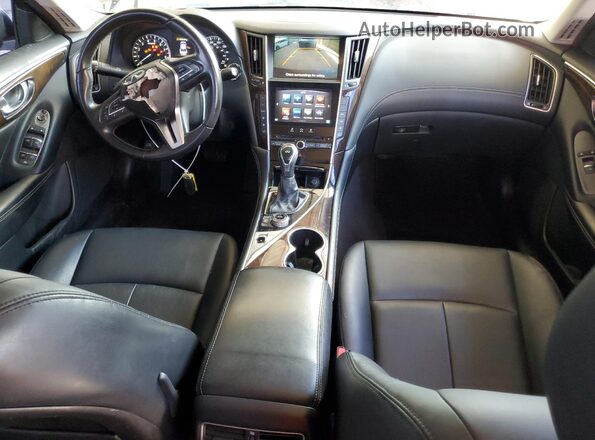 JN1EV7AP8JM591736 2018 INFINITI Q50 Gray Vista del salpicadero