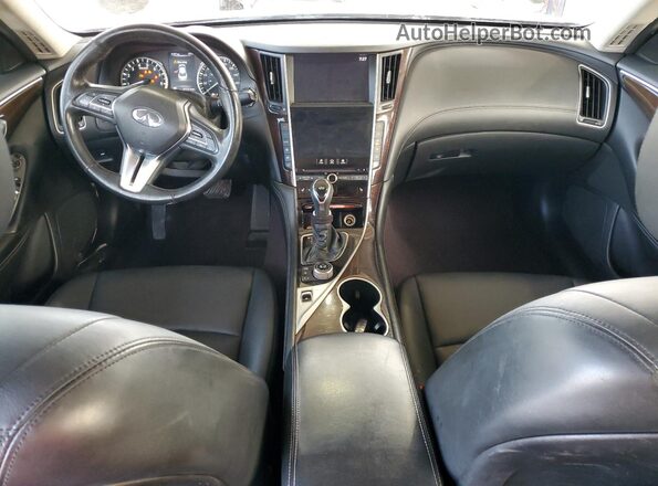 JN1EV7AP9JM590739 2018 INFINITI Q50 Gray წინა პანელის ხედი