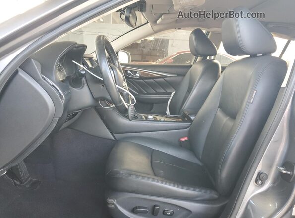 JN1EV7AP9JM590739 2018 INFINITI Q50 Gray წინა სალონის ხედი