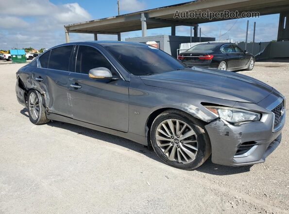 JN1EV7AP9JM590739 2018 INFINITI Q50 Gray წინა მარჯვენა