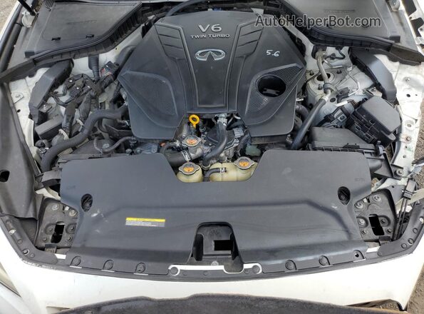 JN1EV7APXLM205580 2020 INFINITI Q50 Белый Вид задней части салона