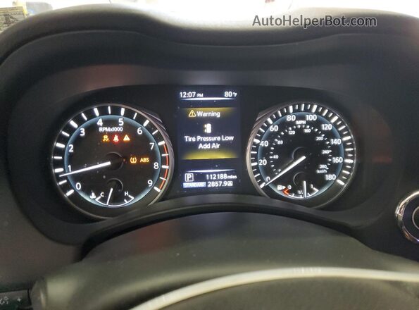 JN1EV7AR0JM442612 2018 INFINITI Q50 Charcoal Vista del cuadro de instrumentos