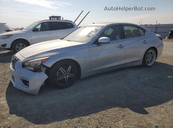 JN1EV7AR2JM436259 2018 INFINITI Q50 Серебряный Передняя левая четверть