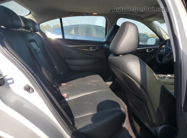 JN1EV7AR2JM436259 2018 INFINITI Q50 Серебряный Вид задних сидений