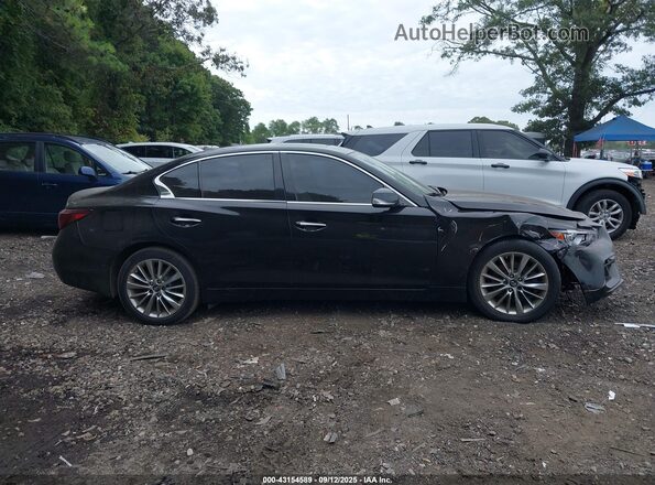 JN1EV7AR4JM432830 2018 INFINITI Q50 Black უკანა სალონის ხედი