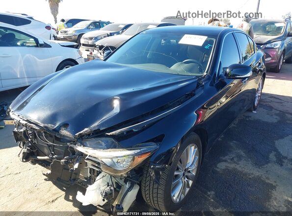 JN1EV7BP0MM704033 2021 INFINITI Q50 Черный Передняя левая четверть