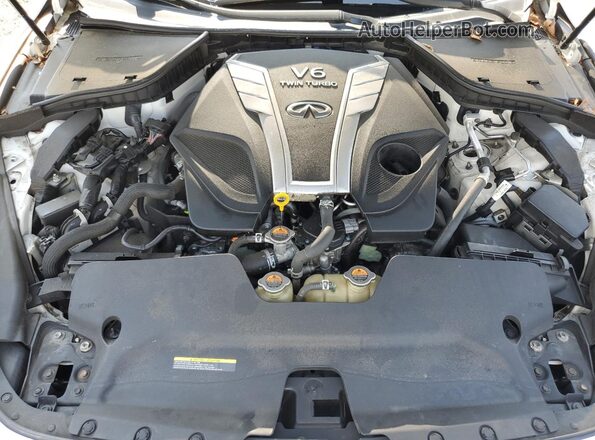 JN1EV7EL0HM551491 2017 INFINITI Q60 Белый Вид задней части салона