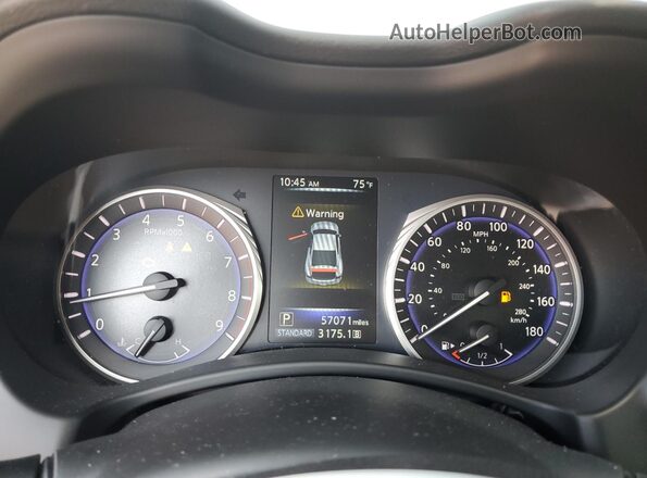 JN1EV7EL0HM551491 2017 INFINITI Q60 Белый Вид щитка приборов