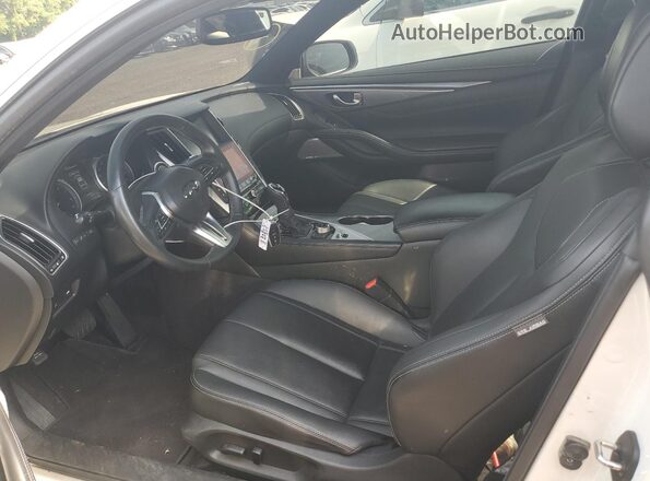JN1EV7EL0HM551491 2017 INFINITI Q60 Белый Вид салона спереди