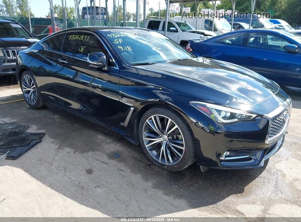 JN1EV7EL0JM392686 2018 INFINITI Q60 Черный Передняя правая четверть