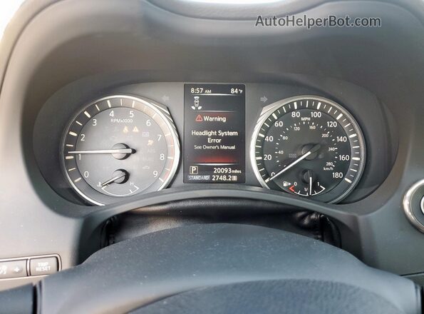 JN1FV7DP0PM570520 2023 INFINITI Q50 White Widok zestawu wskaźników