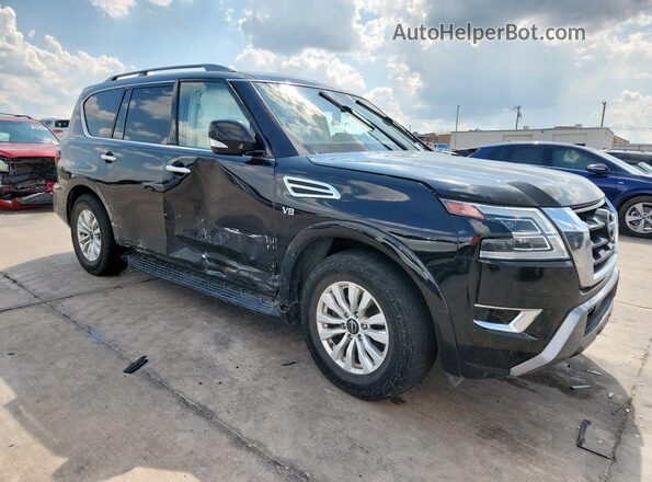JN8AY2AC9M9146419 2021 NISSAN ARMADA Black Передня права чверть