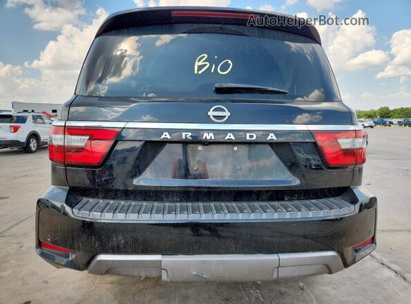 JN8AY2AC9M9146419 2021 NISSAN ARMADA Black Вид ззаду