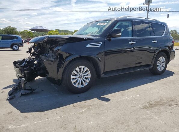 JN8AY2AD1R9709740 2024 NISSAN ARMADA Black Vista tres cuartos delantera izquierda