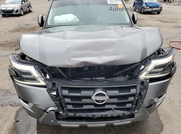 JN8AY2BA1M9371009 2021 NISSAN ARMADA Gray Engine compartment view