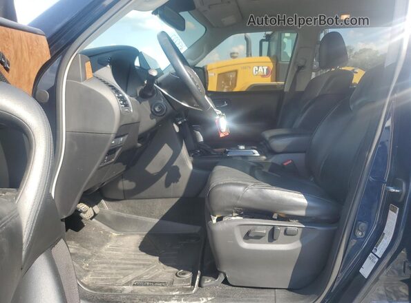 JN8AY2BA5M9370106 2021 NISSAN ARMADA Синий Вид салона спереди