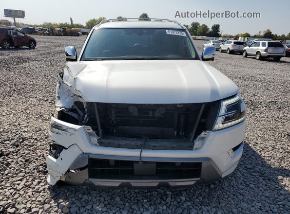 JN8AY2DBXN9813874 2022 NISSAN ARMADA Белый Вид спереди