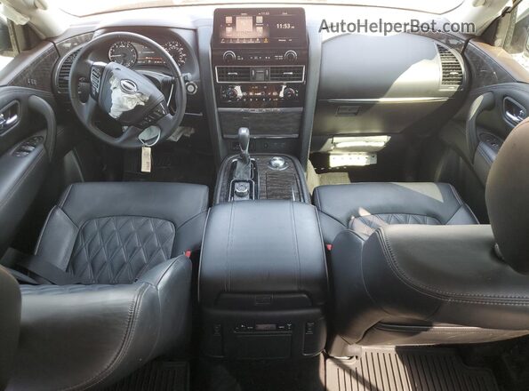 JN8AY2DBXN9813874 2022 NISSAN ARMADA Белый Вид панели приборов