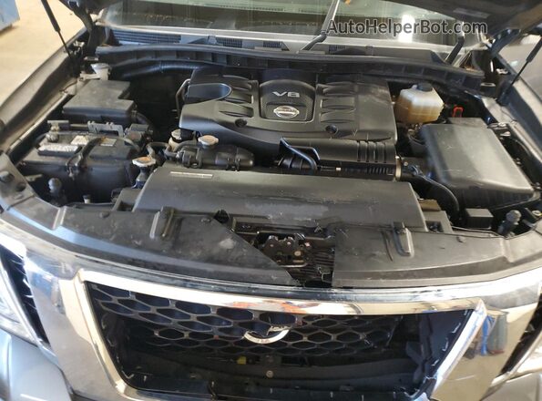 JN8AY2NE4J9731576 2018 NISSAN ARMADA Silver Вид підкапотного простору