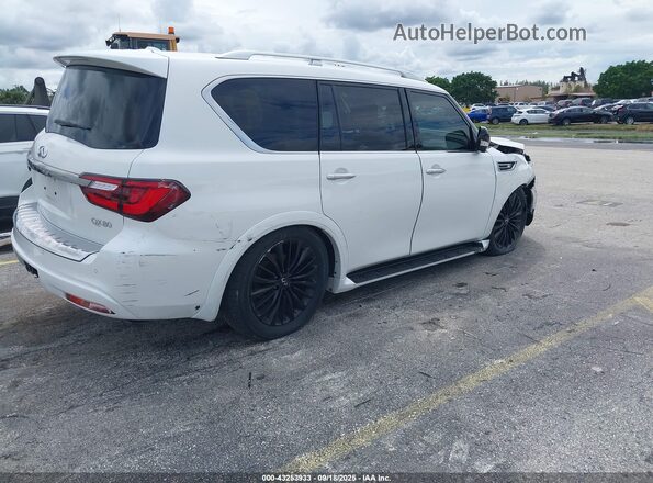 JN8AZ2AE4M9268507 2021 INFINITI QX80 White Trasero derecho