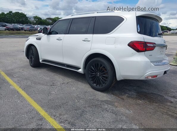 JN8AZ2AE4M9268507 2021 INFINITI QX80 White Trasero izquierdo