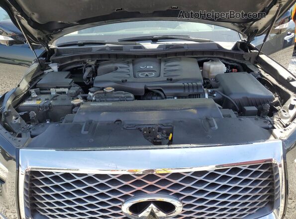 JN8AZ2AF7P9756654 2023 INFINITI QX80 Black Շարժիչի բաժամունքի տեսք