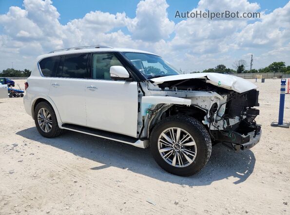JN8AZ2AF8M9716269 2021 INFINITI QX80 Белый Передняя правая четверть