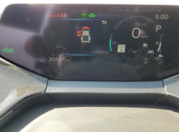 JTDACACU4P3001919 2023 TOYOTA PRIUS White ხელსაწყოთა პანელის ხედი