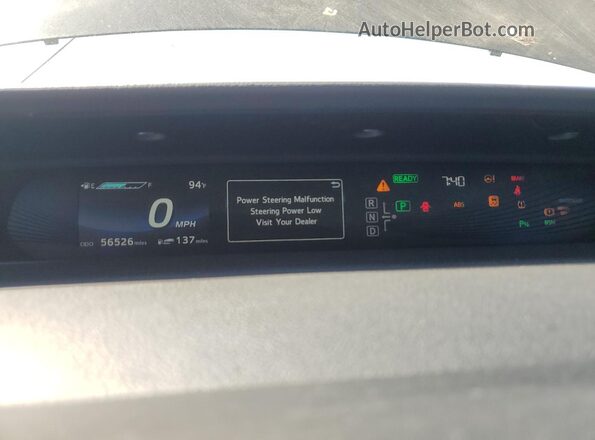 JTDBVRBD1JA005282 2018 TOYOTA MIRAI Black Widok zestawu wskaźników