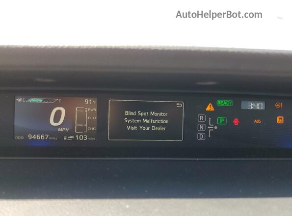 JTDBVRBD3HA001468 2017 TOYOTA MIRAI Silver Вид щитка приладів