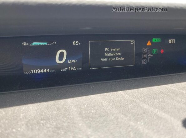 JTDBVRBD5HA003402 2017 TOYOTA MIRAI Blue Instrument cluster view