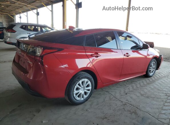 JTDKAMFU0M3146362 2021 TOYOTA PRIUS Red Rear right