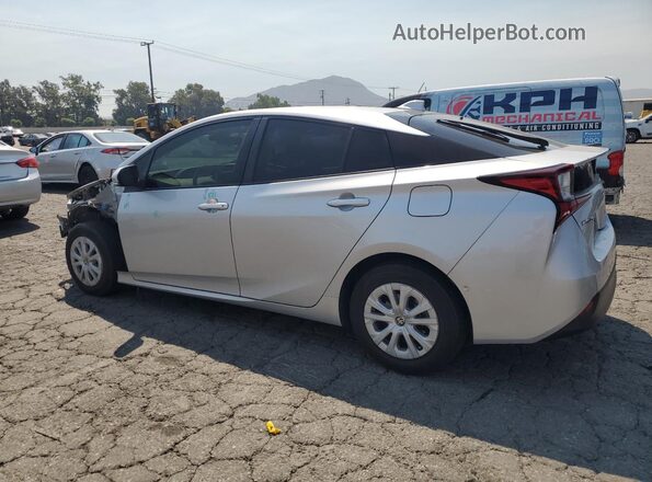 JTDKAMFU2M3142412 2021 TOYOTA PRIUS Silver Rear left