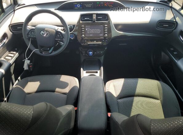 JTDKAMFU2M3142412 2021 TOYOTA PRIUS Silver Dashboard view