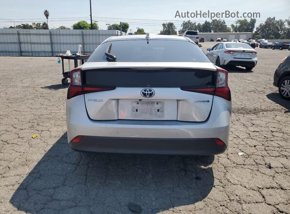 JTDKAMFU2M3142412 2021 TOYOTA PRIUS Silver Rear view