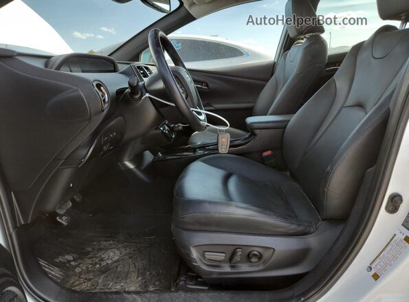 JTDKAMFU5M3127192 2021 TOYOTA PRIUS White Widok wnętrza z przodu