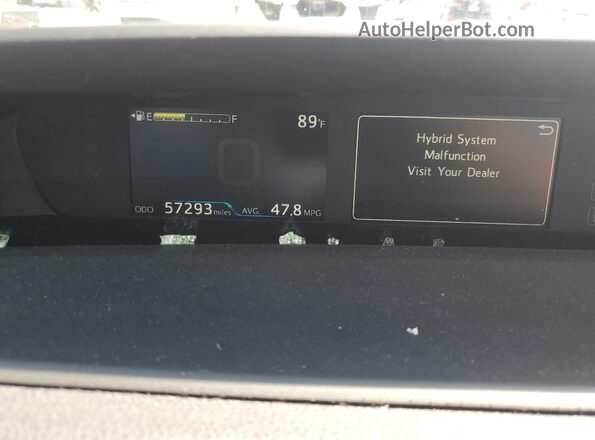 JTDKAMFU6M3148603 2021 TOYOTA PRIUS Gray Սարքավորումների վահանակի տեսք