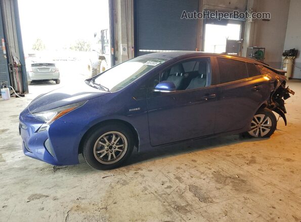 JTDKBRFU3J3594875 2018 TOYOTA PRIUS Синий Передняя левая четверть