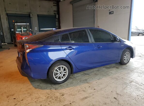 JTDKBRFU3J3594875 2018 TOYOTA PRIUS Синий Задняя правая четверть
