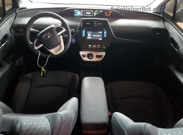 JTDKBRFU3J3594875 2018 TOYOTA PRIUS Синий Вид панели приборов