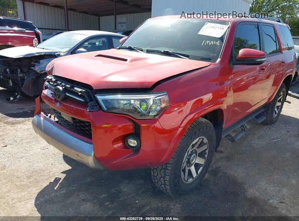 JTERU5JR6M5945223 2021 TOYOTA 4RUNNER Maroon Вид спереду