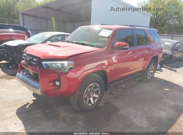 JTERU5JR6M5945223 2021 TOYOTA 4RUNNER Maroon Передня ліва чверть